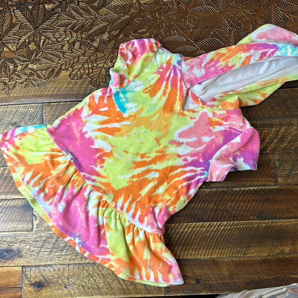 (5for$10) Terri-cloth Tye Dye Summer Beach Towel Dress- THE CHILDRENS PLACE